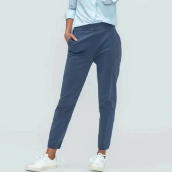 Ministry Of Supply Kinetic Pull On Pant Slate Blue Stretch Tapered Size 10 - Picture 1 of 12